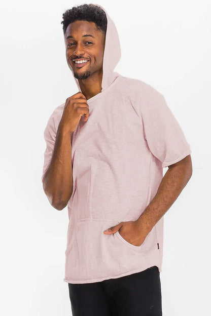 TERRY SHORT SLEEVE HOODED SHIRT 3055 M