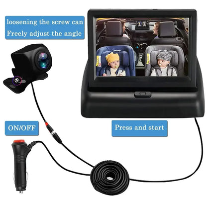 BabyGuard HD Car Monitor with Adjustable Camera Black / CLT 509 1