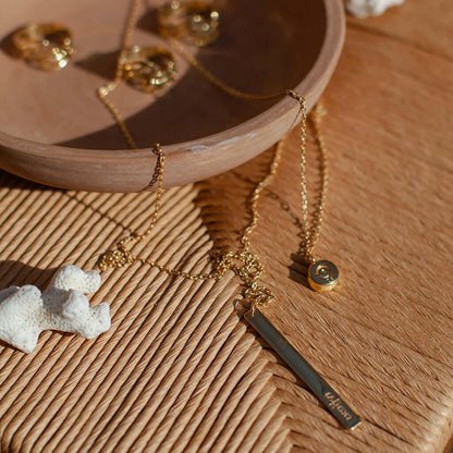 Layered Bar Bullet Necklace Default Title