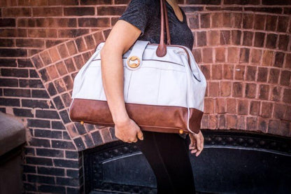 Cassia Weekender Bag Cassia Canvas Weekender Bag - Stone Gray