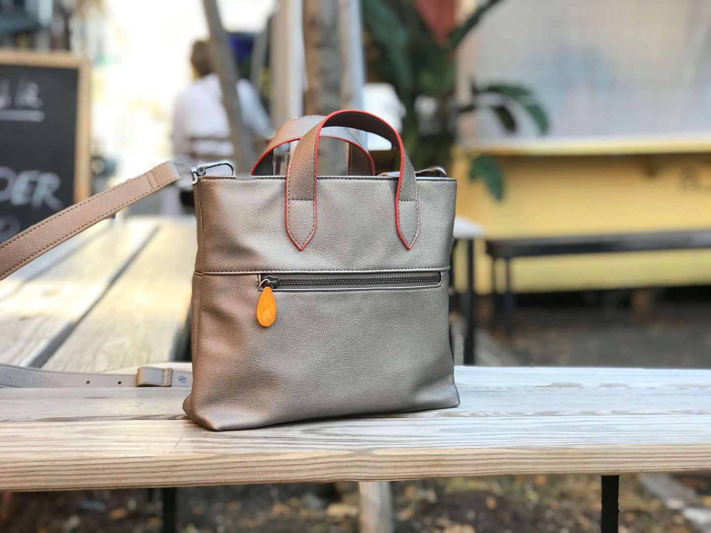 Atlantic Crossbody Satchel Gunmetal
