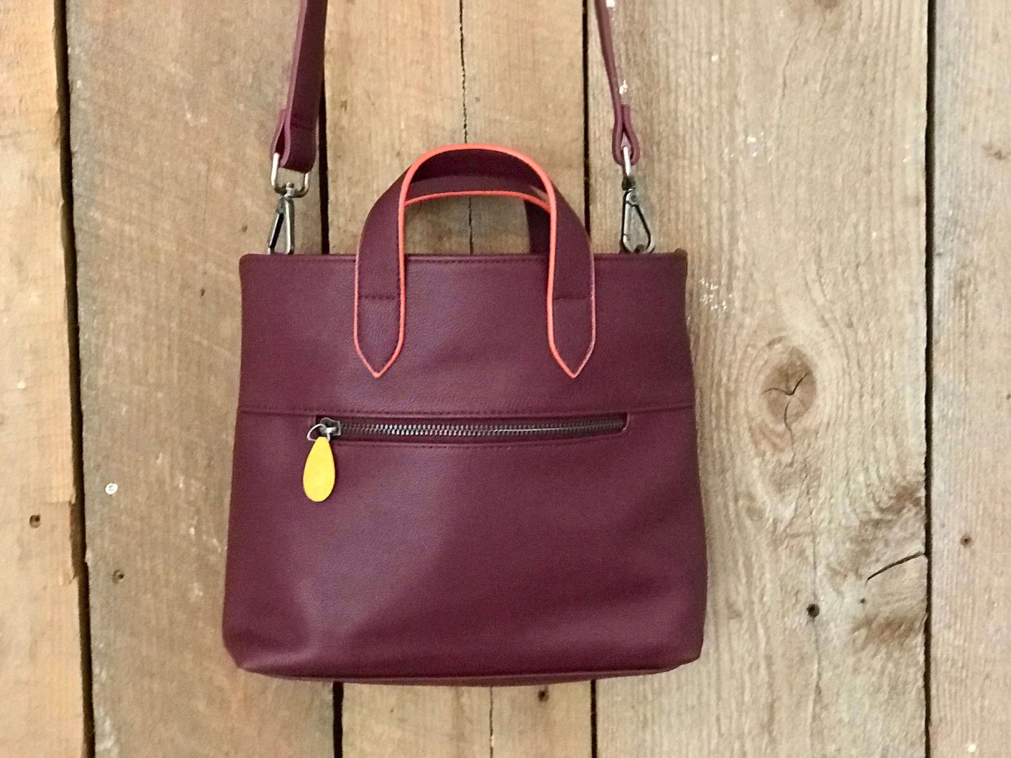 Atlantic Crossbody Satchel Burgundy