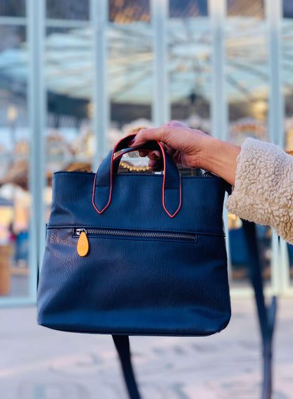 Atlantic Crossbody Satchel Navy