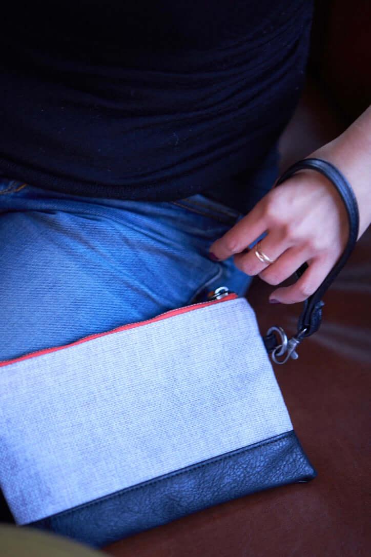 Gowanus Wristlet Clutch Tweed