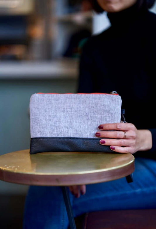 Gowanus Wristlet Clutch Tweed