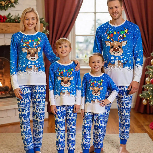 Matching Christmas family pajama set