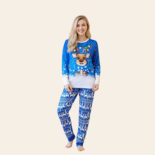 Matching Christmas family pajama set