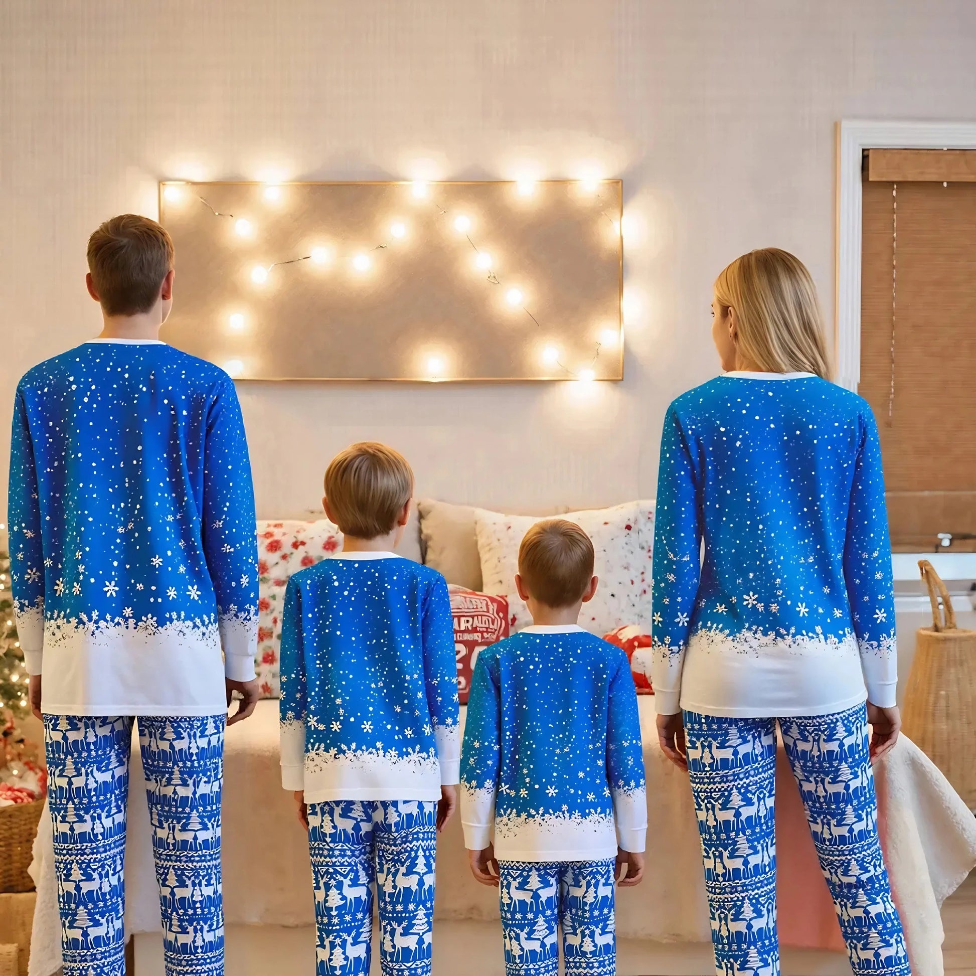 Matching Christmas family pajama set