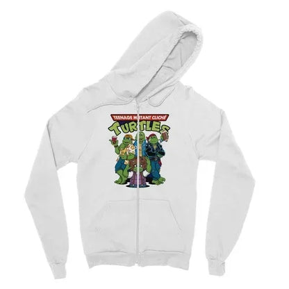Cliché Turtlres Fine Jersey Zip Hoodie S / White