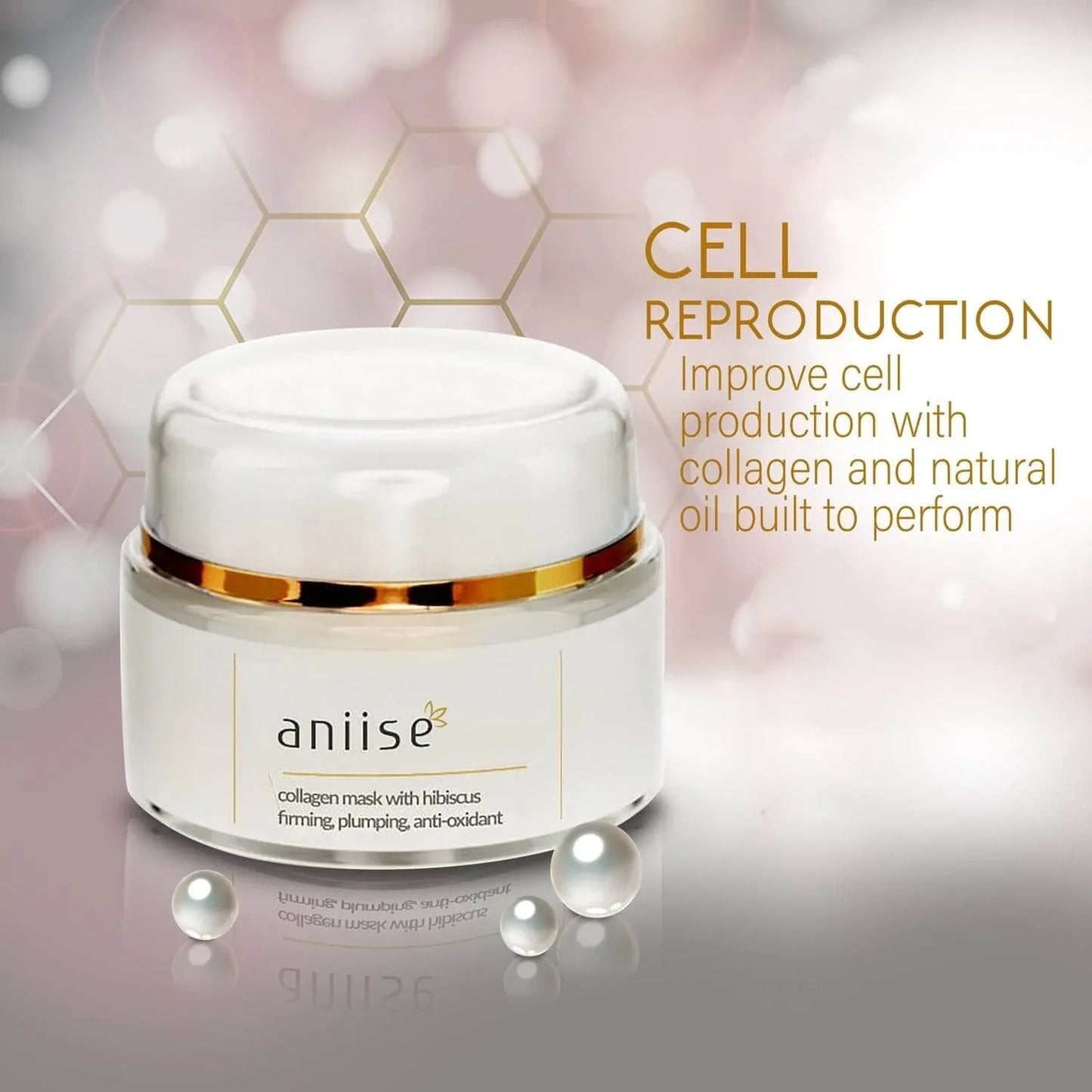 Collagen Facial Mask with Hibiscus Default Title