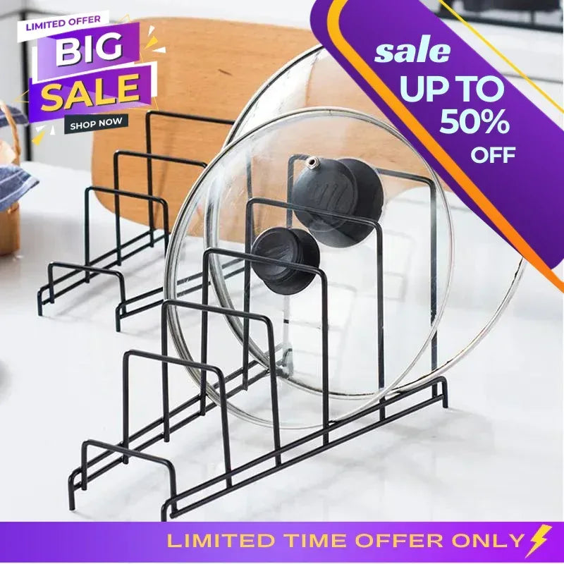 Kitchen Organizer Pot Lid Holder 1 Grid