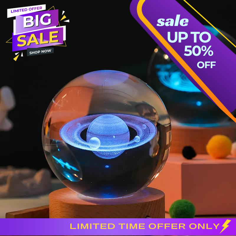 Galaxy Night Light Crystal Ball