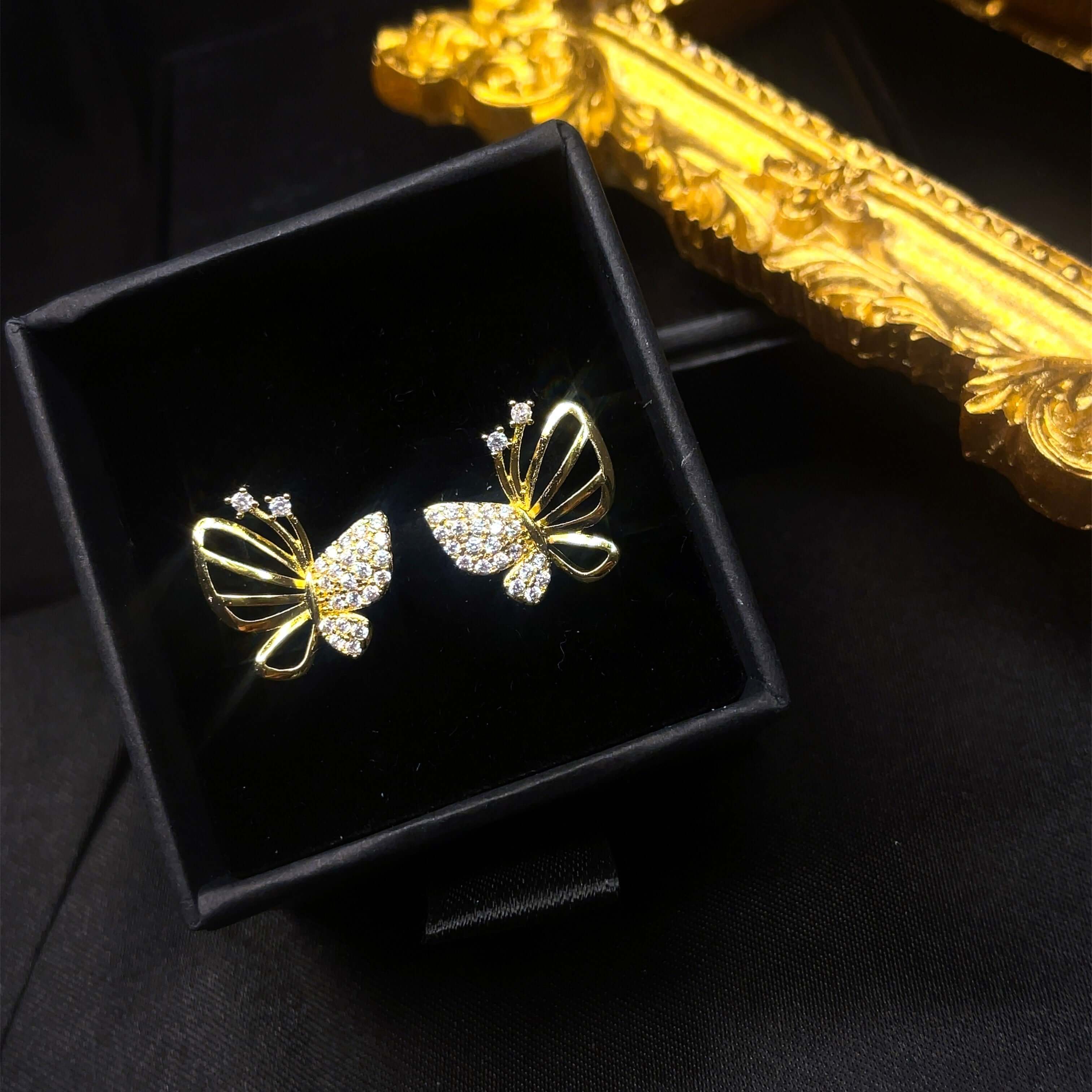 Shopminx Mismatched Butterfly Studs Default Title