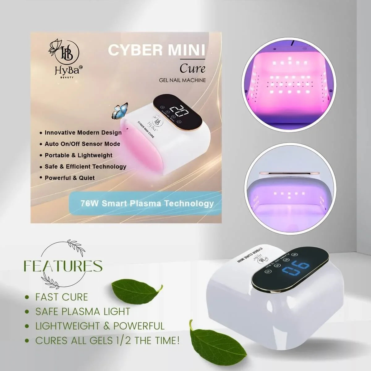 CYBER MINI Cure Nail Gel Machine / 76watts Default Title