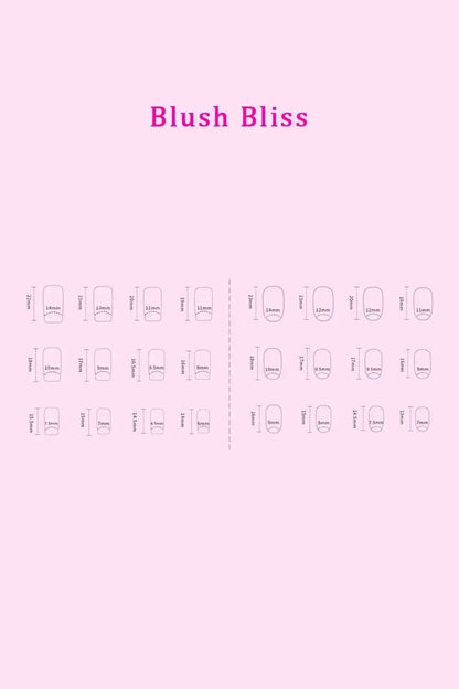 SO PINK BEAUTY Press On Nails 2 Packs Polished Petals / One Size