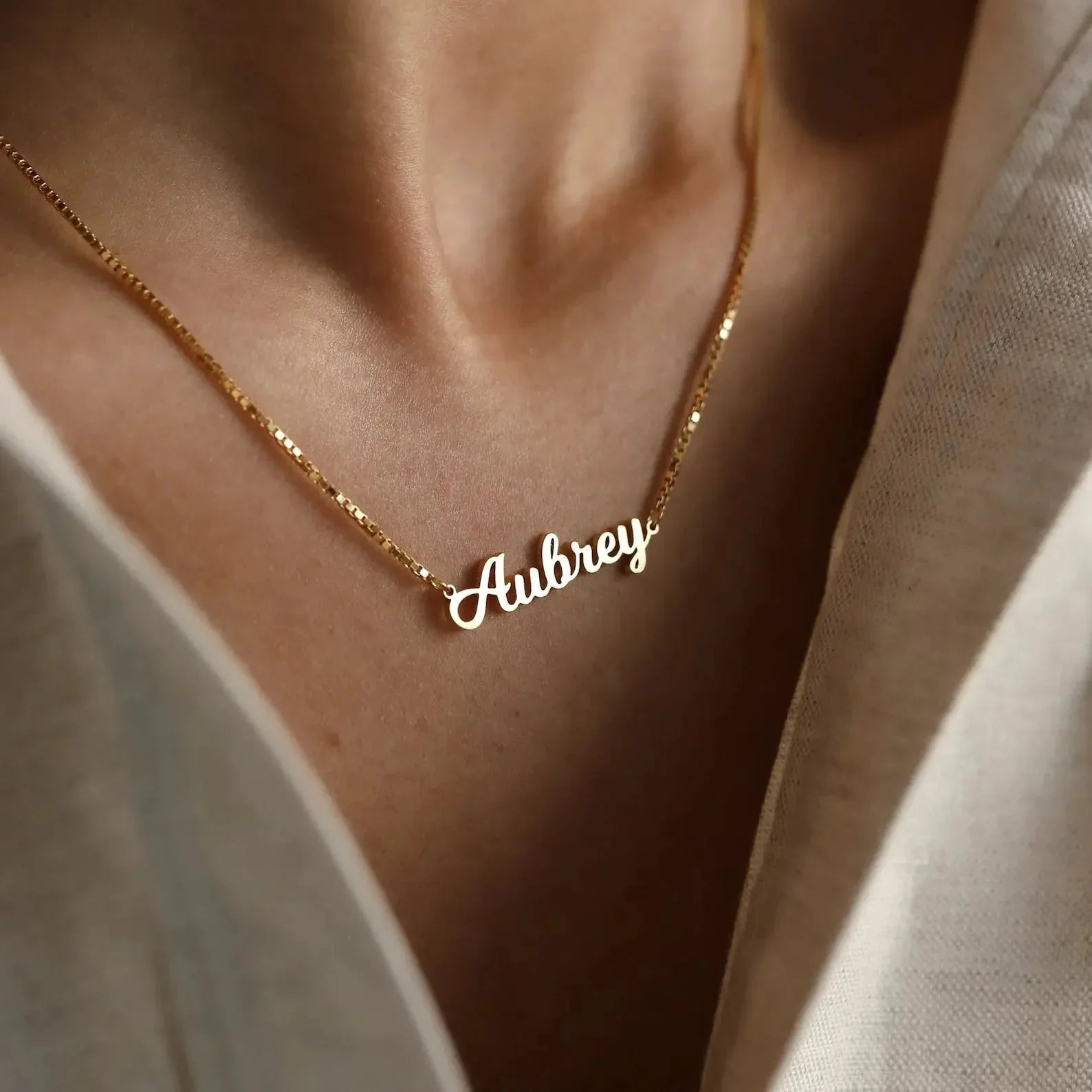 Name Necklace - personalized name necklace Gold