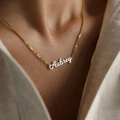 Name Necklace - personalized name necklace Gold