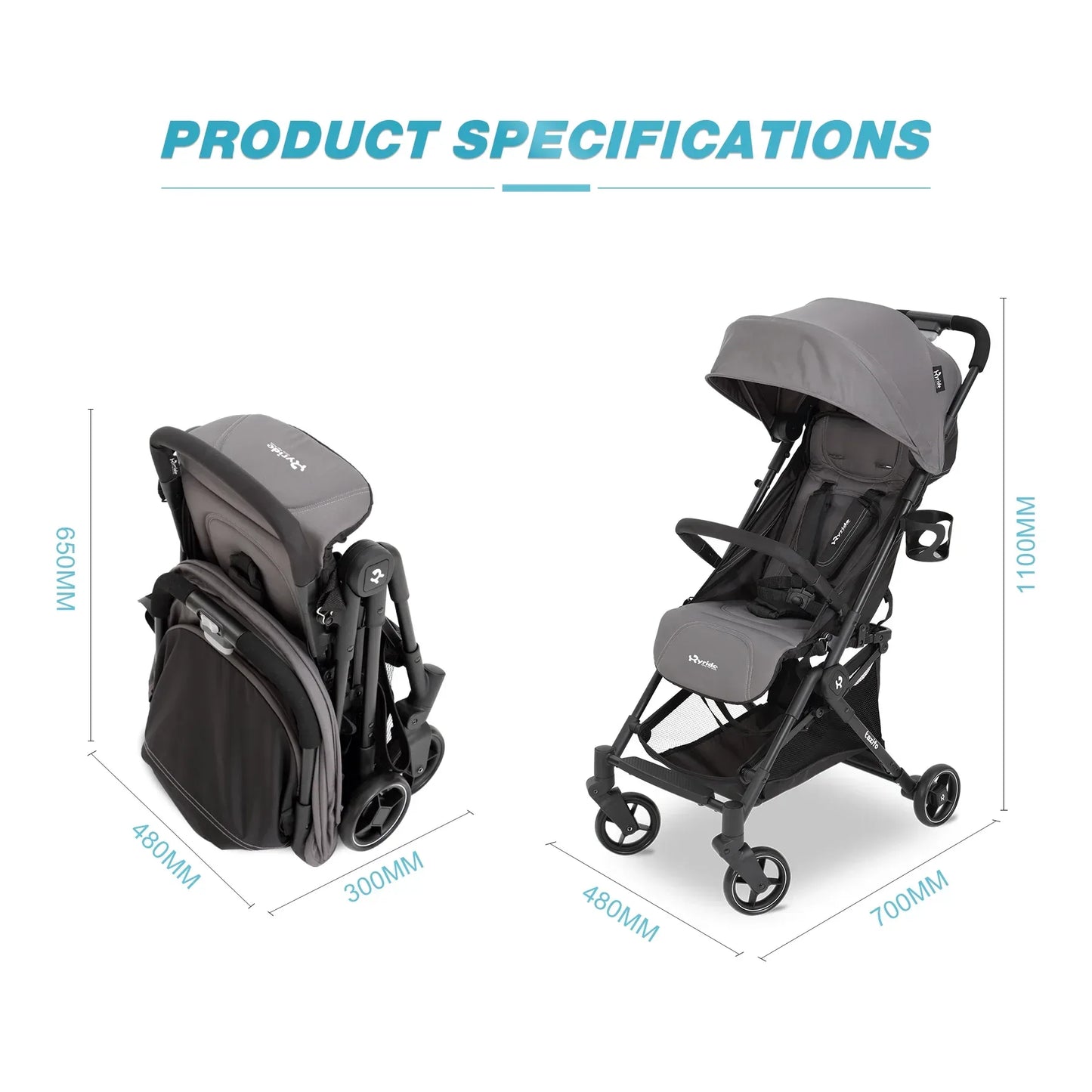 Lightweight aluminum Baby Stroller Default Title