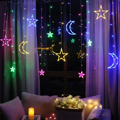 Moon Star Lamp String Xtmas Light Remote Control Default Title