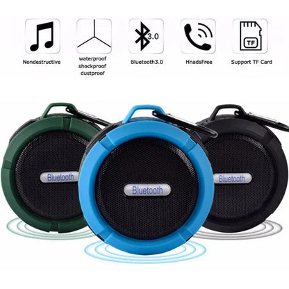 Mini Portable Waterproof Bluetooth Speaker with Suction Cup White
