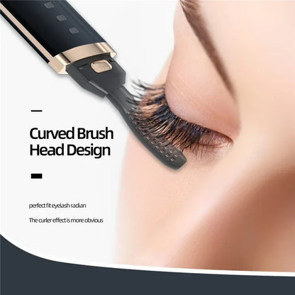Electric Eyelash Curler Temperature Adjustable Quick Heating Eyelash Black