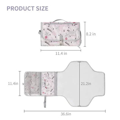 Foldable Changing Pad Light Pink