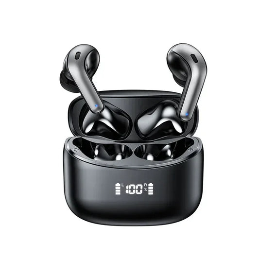 LED TWS Earbuds Bluetooth 5.0 Earphones for Huawei Iphone Black