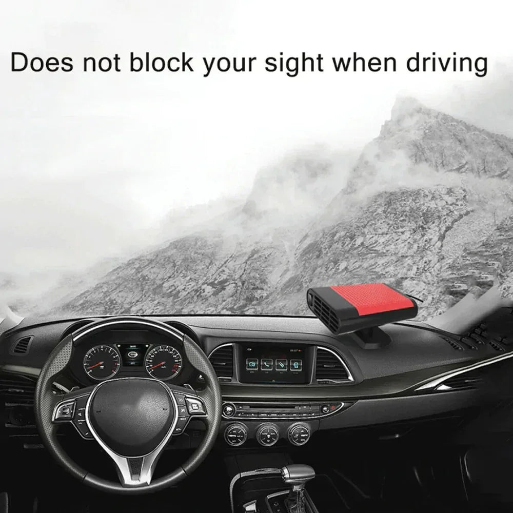 Powerful Car Heater and Fan Defroster 500W Gray