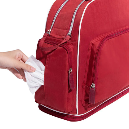 Large Capacity Fashion Diaper Backpack red