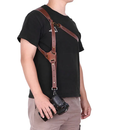 Genuine Leather Camera Shoulder Strap Adjustable Default Title