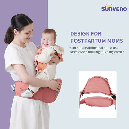 Fashionable Baby Hipseat Carrier Pink Clover