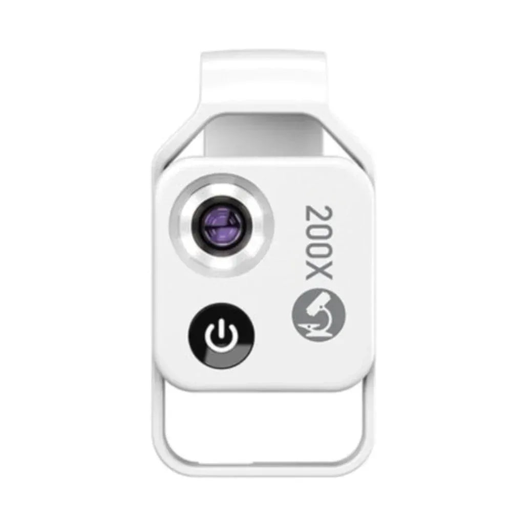 200X magnification Lens for Mobile Phone White