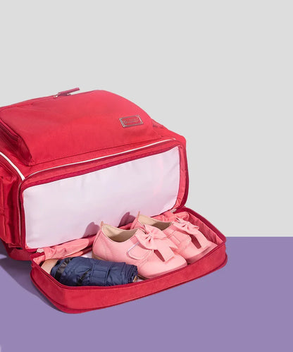Large Capacity Fashion Diaper Backpack red