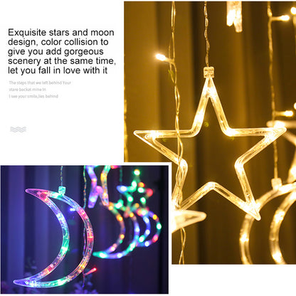 Moon Star Lamp String Xtmas Light Remote Control Default Title
