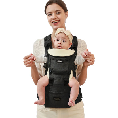 Ergonomic 3-in-1 Baby Carrier and Hipseat Grey Extension Belt