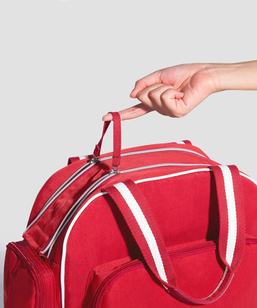 Large Capacity Fashion Diaper Backpack red