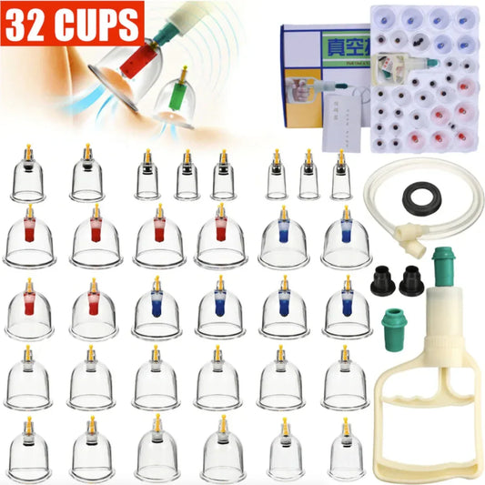 Premium 32 PCS Massage Cupping Therapy Set Default Title