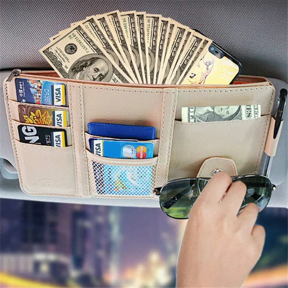 Car Sun Visor Organizer BEIGE