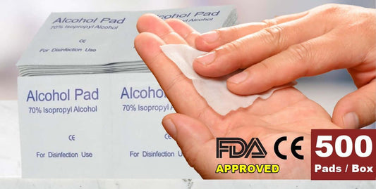 500-PCS Disposable Alcohol Cotton Prep Pad Sterilization Swabs Default Title