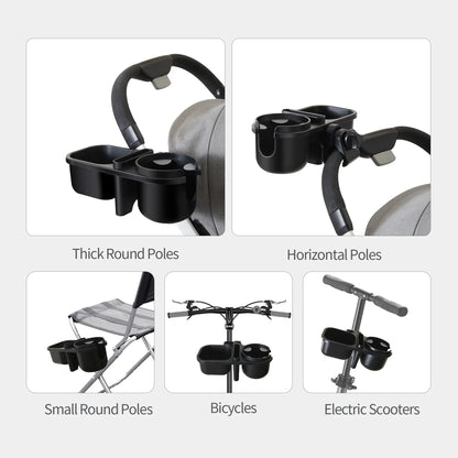 Baby Stroller Parent Cup Holders 3 in 1 Default Title