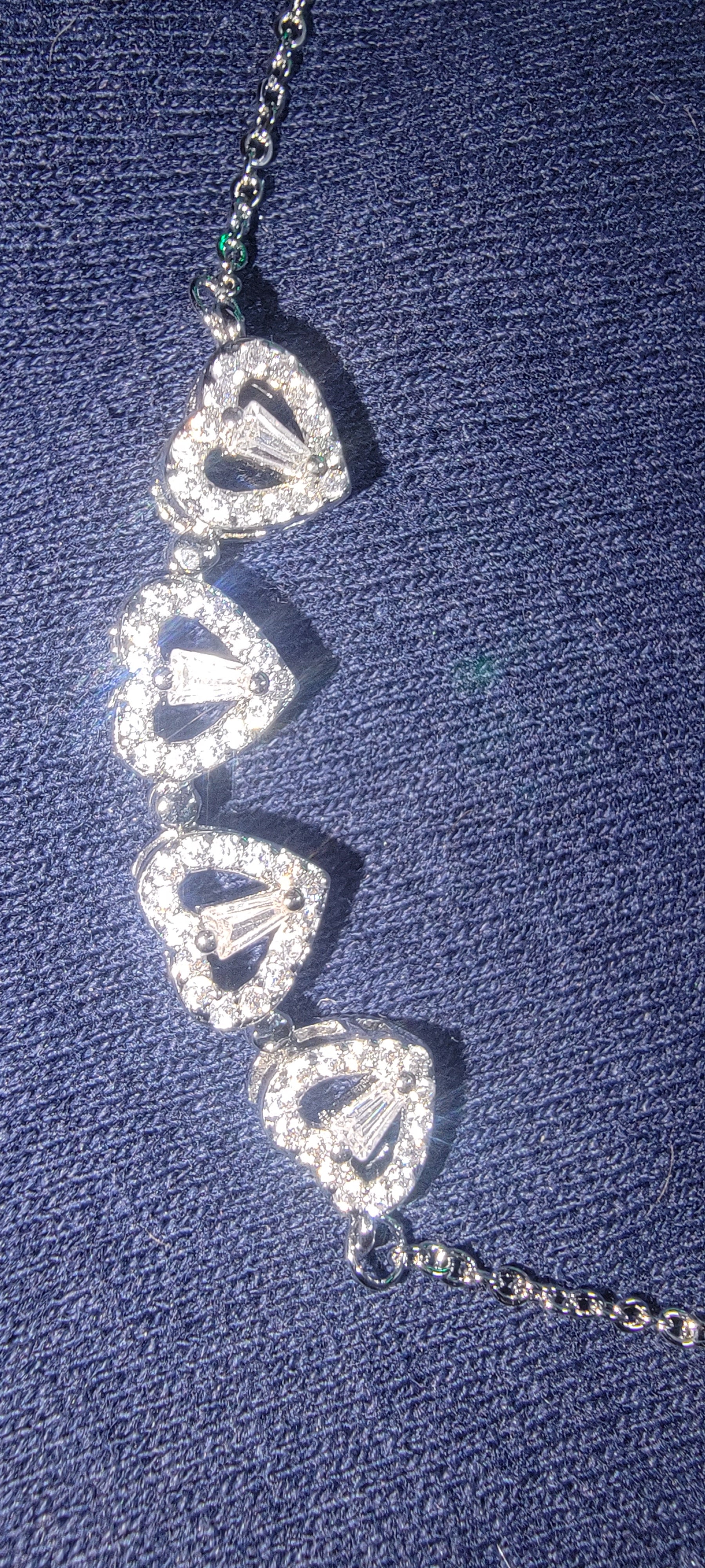 Lucky Clover- Four Leaf Heart Shape Necklace