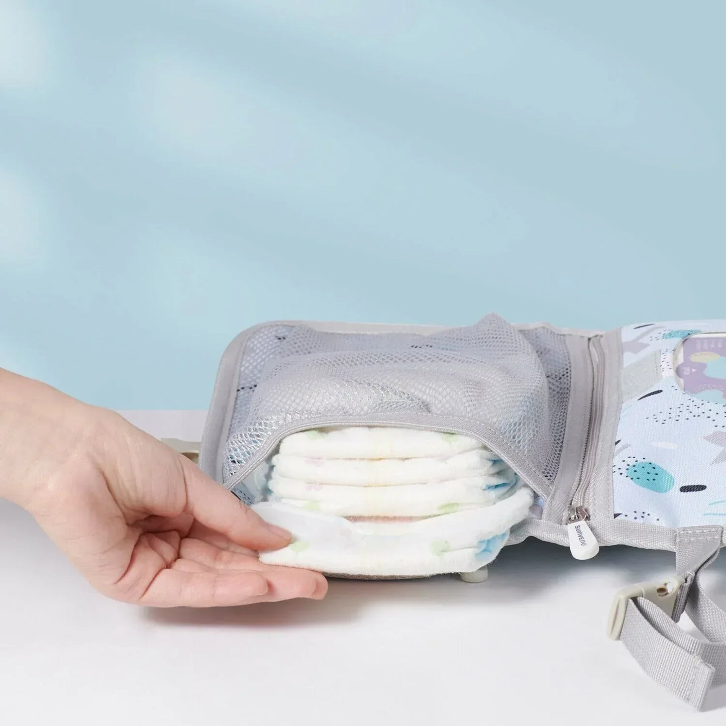 Foldable Changing Pad Light Pink