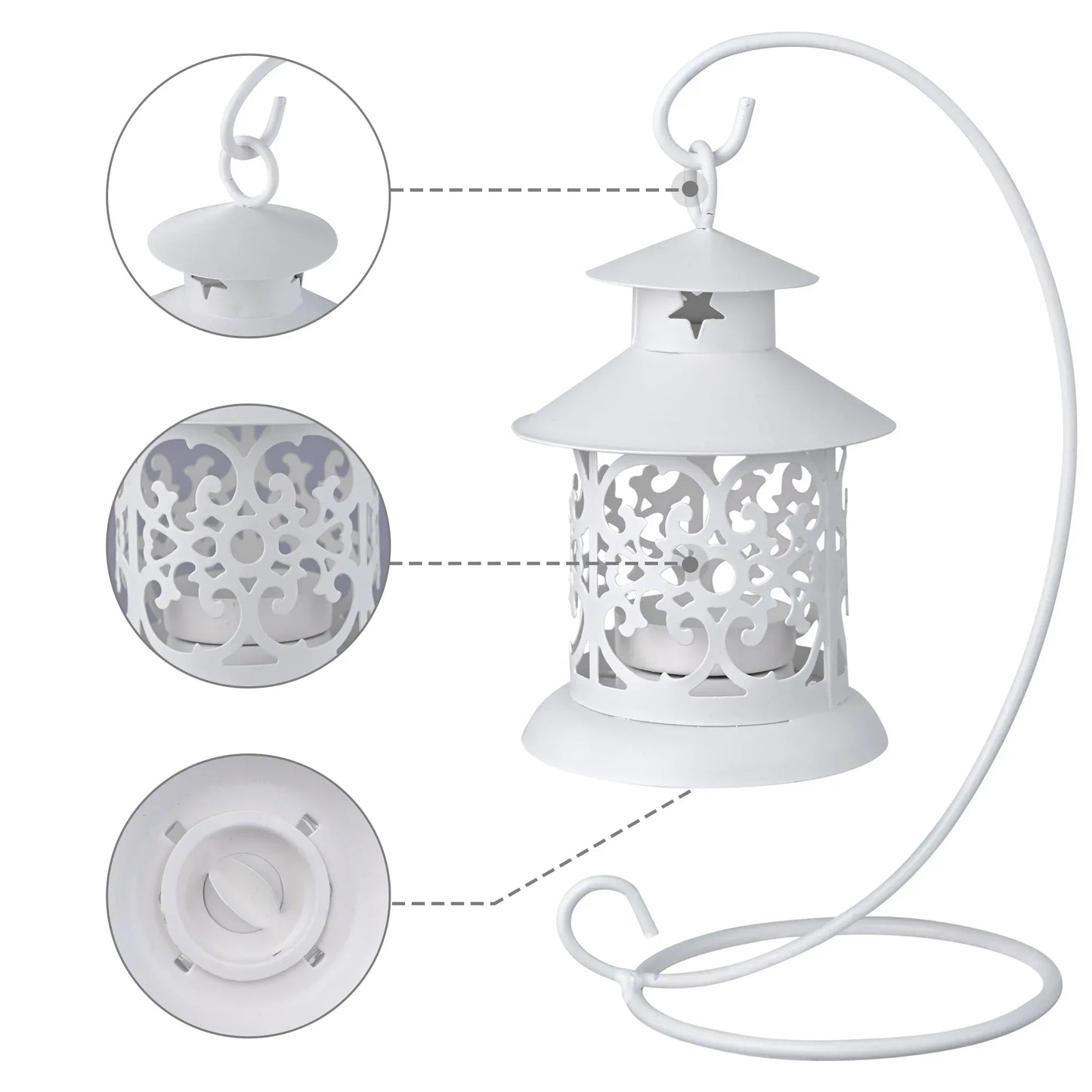 Candle holder with bracket for Wedding Home Decoration Default Title