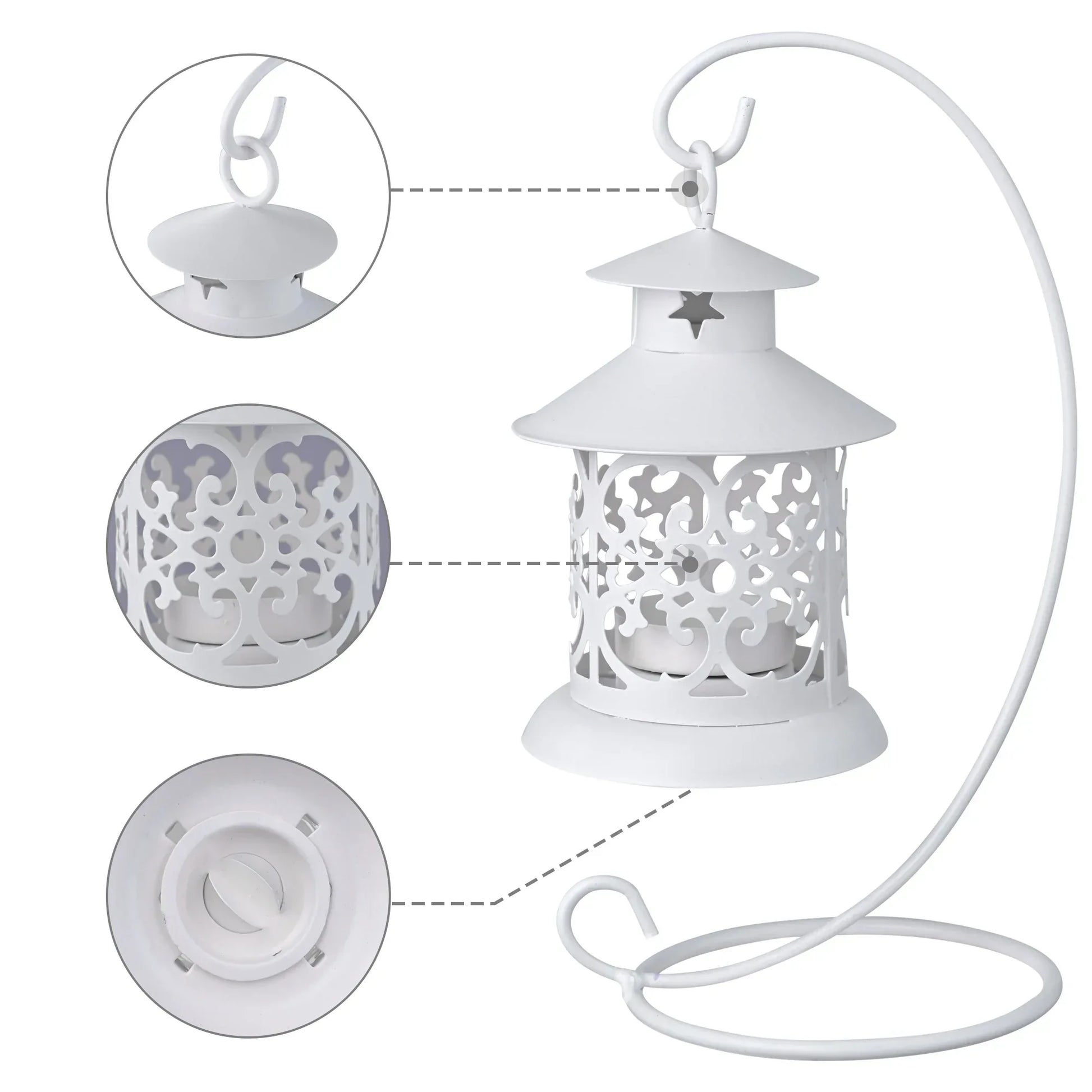 Candle holder with bracket for Wedding Home Decoration Default Title