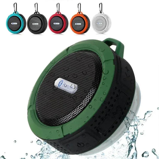 Mini Portable Waterproof Bluetooth Speaker with Suction Cup White