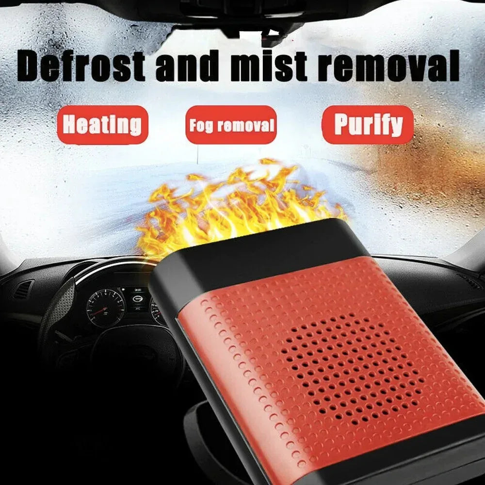 Powerful Car Heater and Fan Defroster 500W Gray