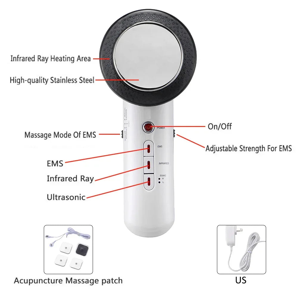 Body Face Lift Ultrasound Body Slimming Massager EU