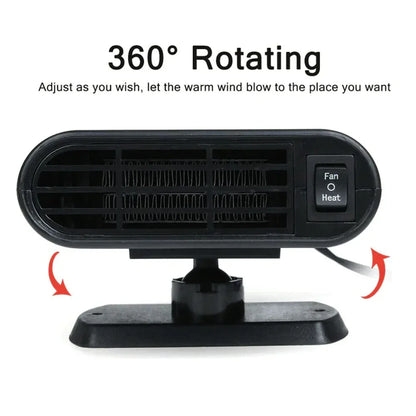 Powerful Car Heater and Fan Defroster 500W Gray