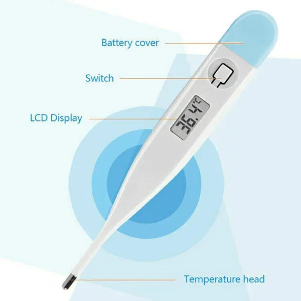 Digital LCD Thermometer Medical Baby Adult Body Mouth Temperaturer Default Title