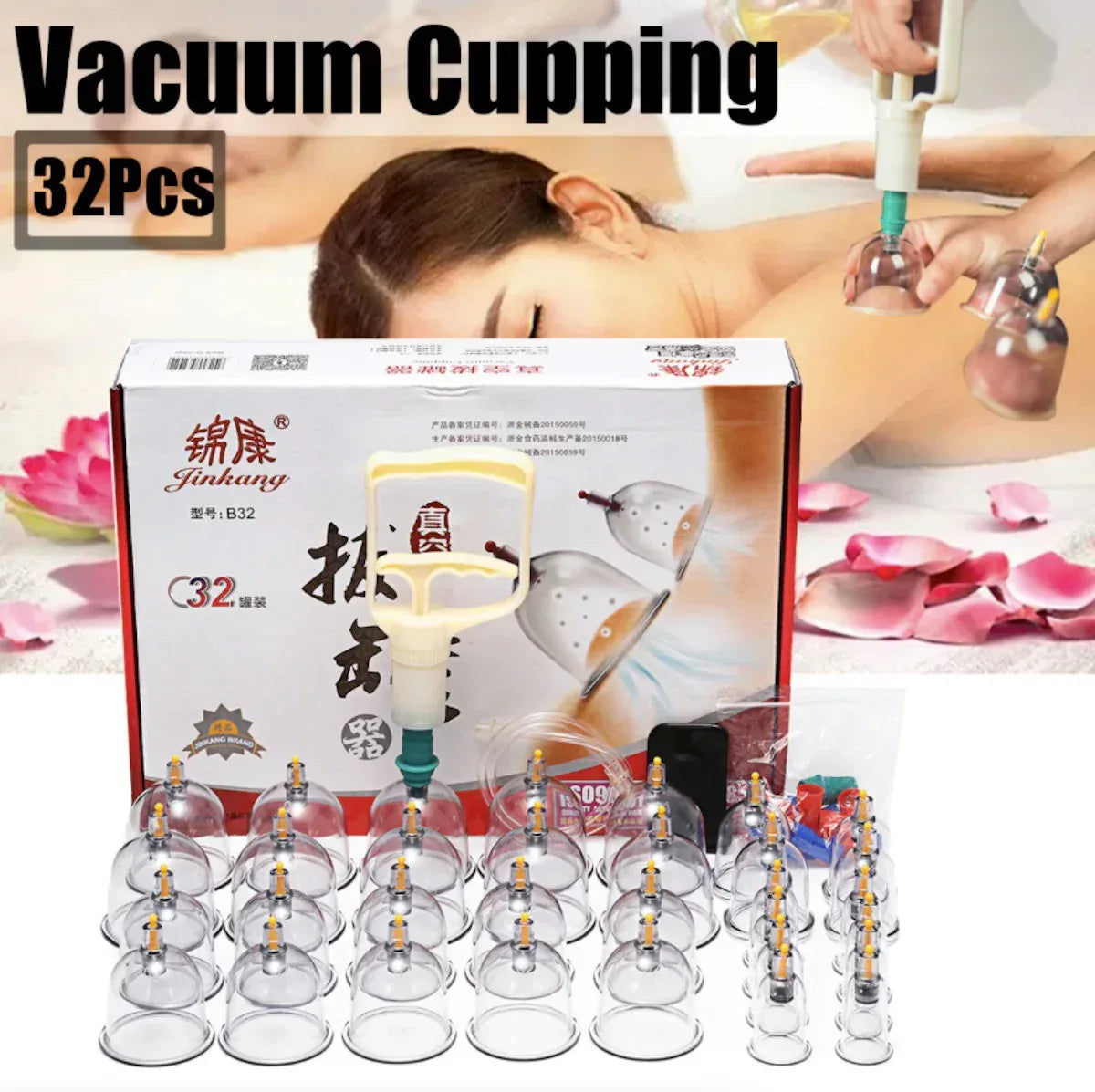 Premium 32 PCS Massage Cupping Therapy Set Default Title